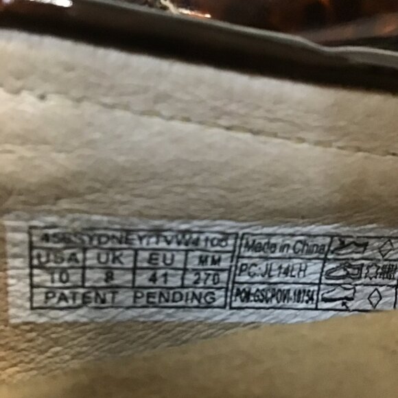 Vionic Syndey Patent Leather Tortoiseshell Loafer  Size 10 - Picture 12 of 12